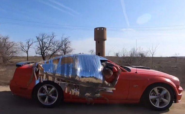 Striking images: What duct tape is not good for (video)