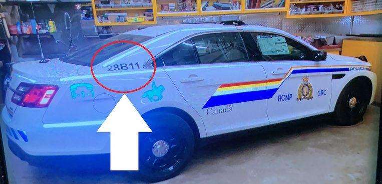 Gabriel Wortman's car looked like a replica of a real police car. Later he switched to a Chevrolet.