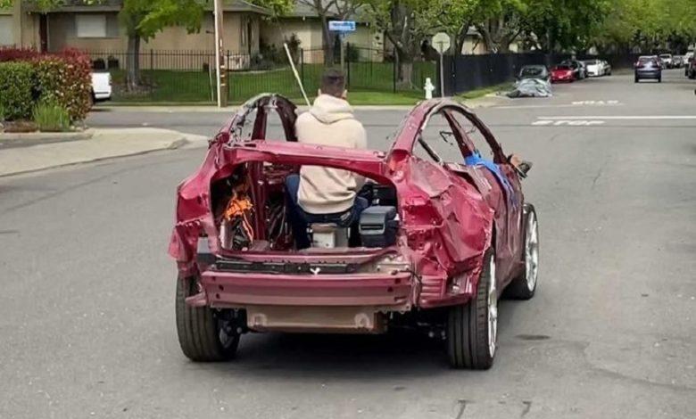This Tesla is a total loss, but still drives like a charm
