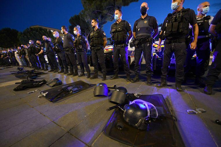 French police officers protest against “zero-tolerance against racism in law enforcement”