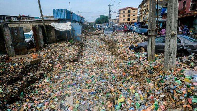 Lagos flooded with waste after heavy rainfall [Photos]