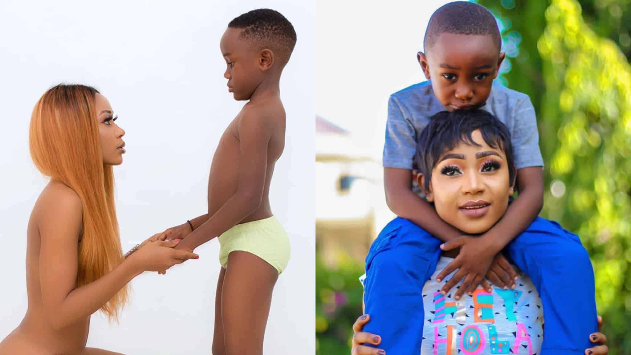 Sense or nonsense: controversial picture of Akuapem Poloo on her son’s 7th birthday