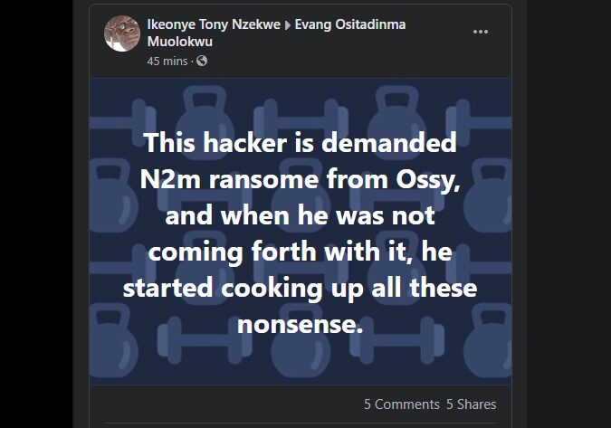 Hacker exposes Pastor’s infidelity affairs with married women