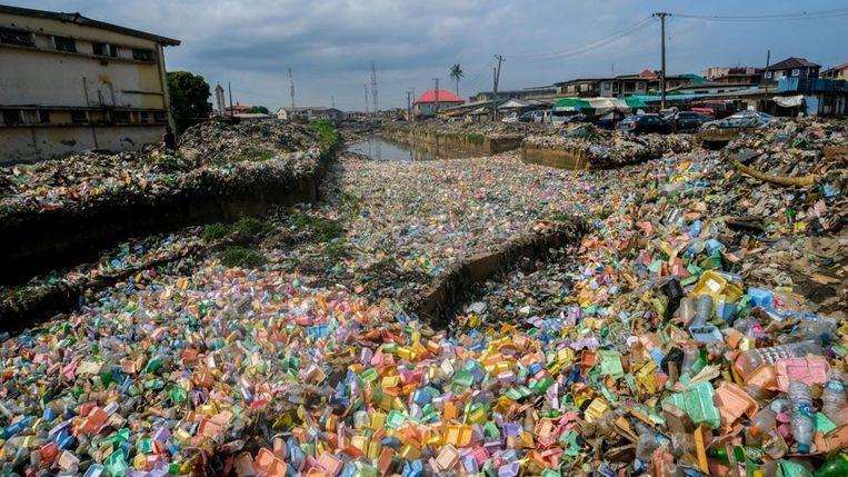 Lagos flooded with waste after heavy rainfall [Photos]