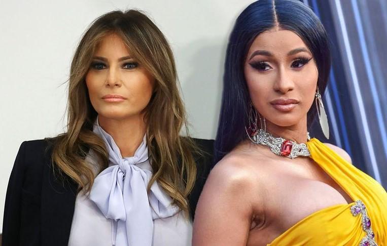 Cardi B sparks riot with Melania Trump and throws first blow online