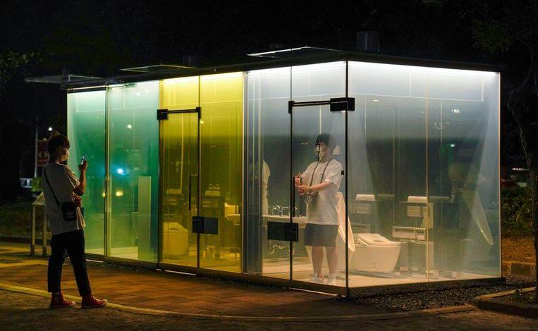 Tokyo launches transparent toilets