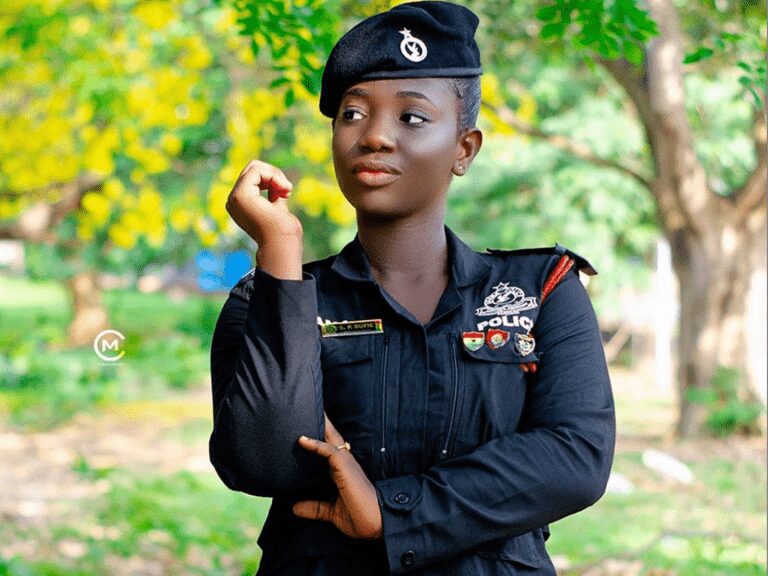 Ama Serwaa Dufie “most beautiful policewoman in Ghana”
