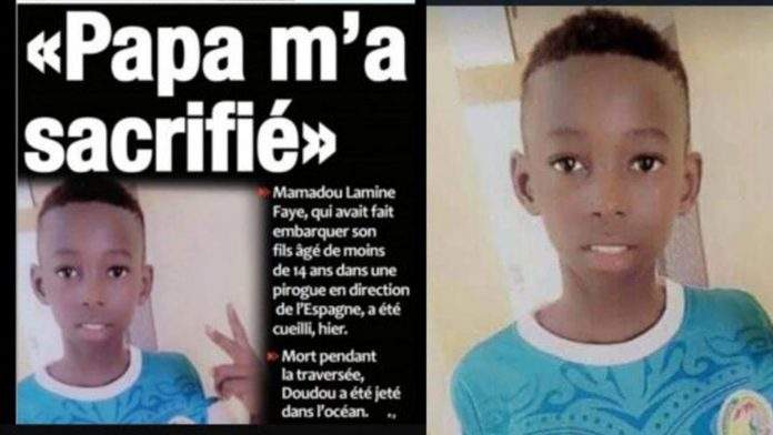 Doudou Faye, the 14-year-old child who died in the Mediterranean

