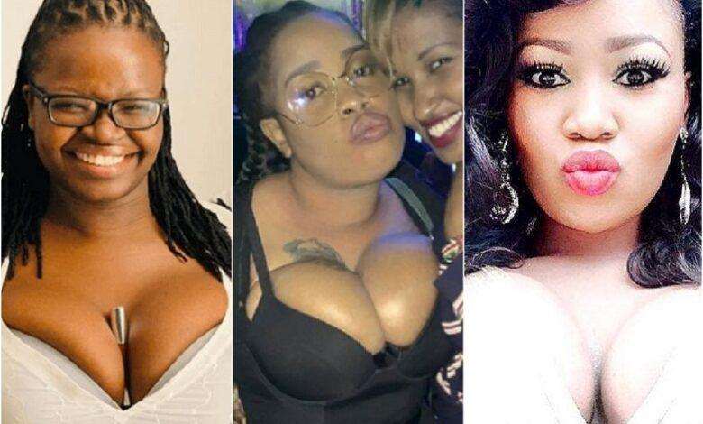 Top 5 Kenyan celebrities with overload chest & biggest teats