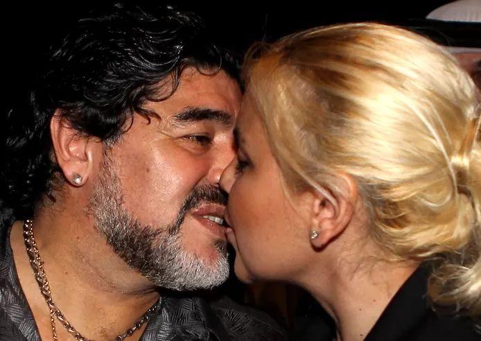 Maradona and his then girlfriend Verónica Ojeda in Dubai