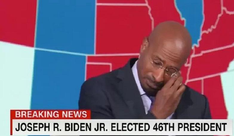 CNN commentator in tears over Biden’s victory