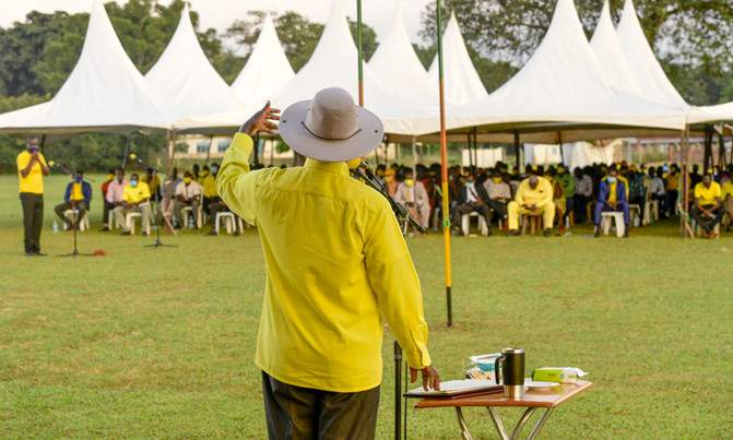 Reasons President Museveni is publicly doing push-ups