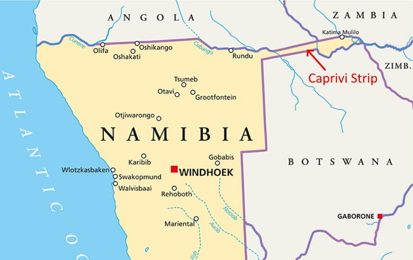 The Namibia Caprivi Strip