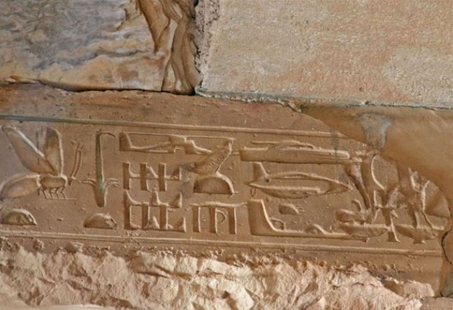 In Egypt, carved reliefs were found on Abydos’ temple, showing authentic airships, ships, and helicopters.