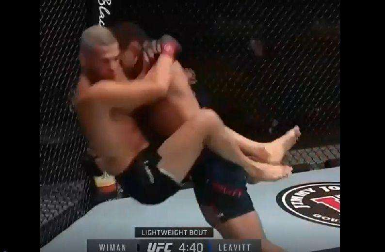 In 22 seconds, he wins his opponent on his first UFC fight