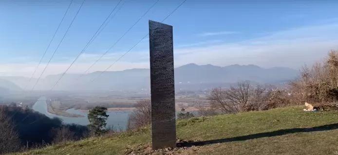Mysterious monolith appeared in Romania