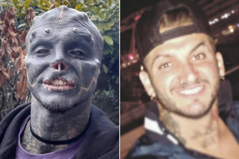 Anthony Loffredo, A man who turns himself into ‘black alien’