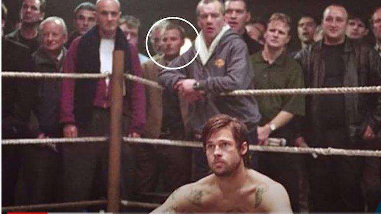 Drew Goodall in the film where he had a minimal participation with Brad Pitt