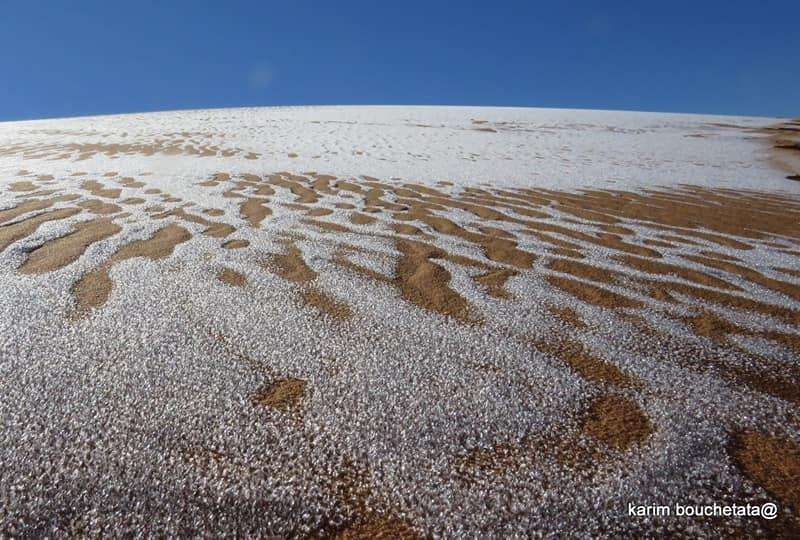 Breathtaking: Sahara desert covered in snow - Photos