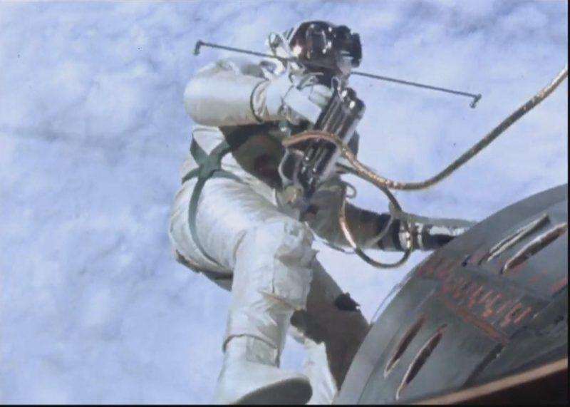 Edward Mukuka Nkoloso testing space suit
