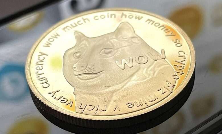 Crypto coins Dogecoin hits a new record