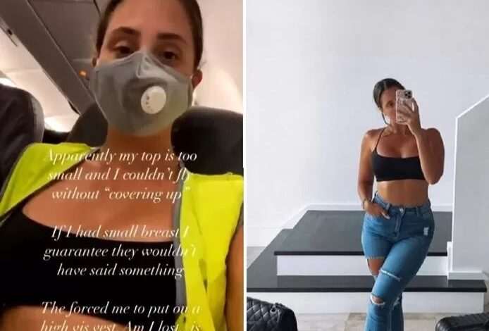 For wearing a navel top, model Isabelle Eleanore not allowed to board airplane