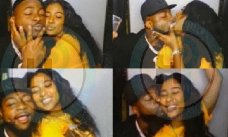 Photos of Davido kissing Mya Yafai leaked and Nigerians react