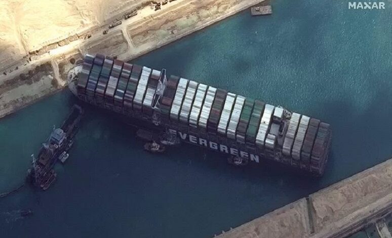 Stuck ship in Suez Canal may already be loose tonight