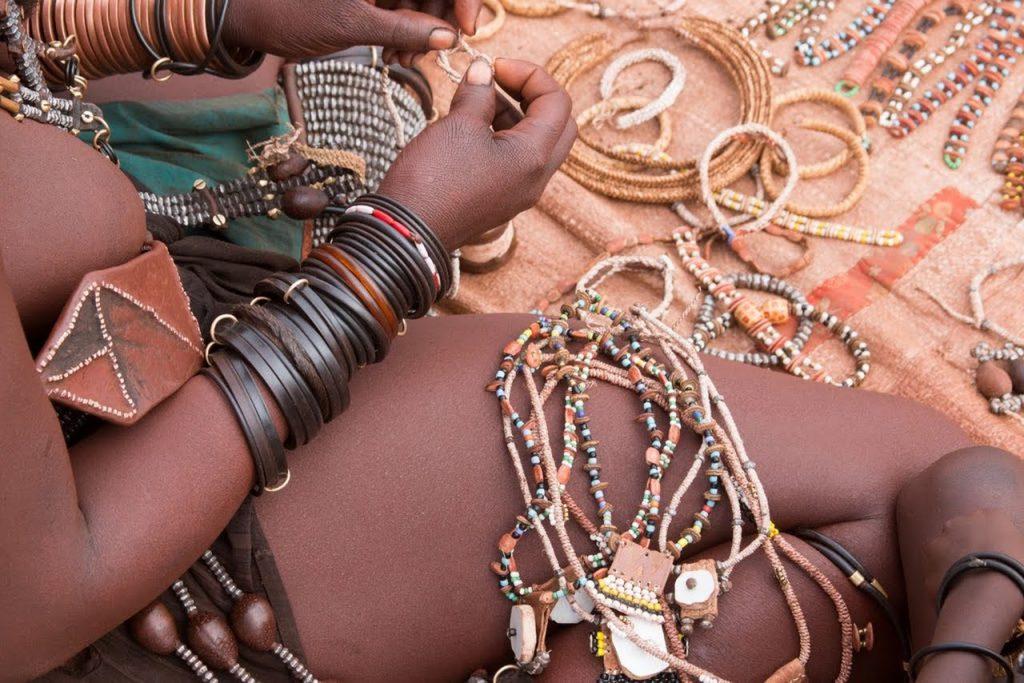 Traditional jewellery of Himba