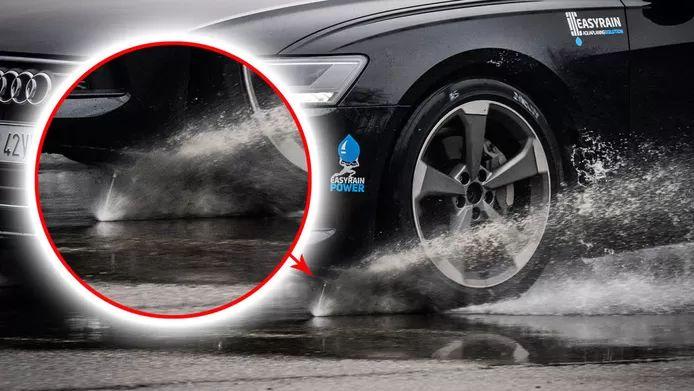 Never again aquaplaning? This system splits pools like Moses the Red Sea