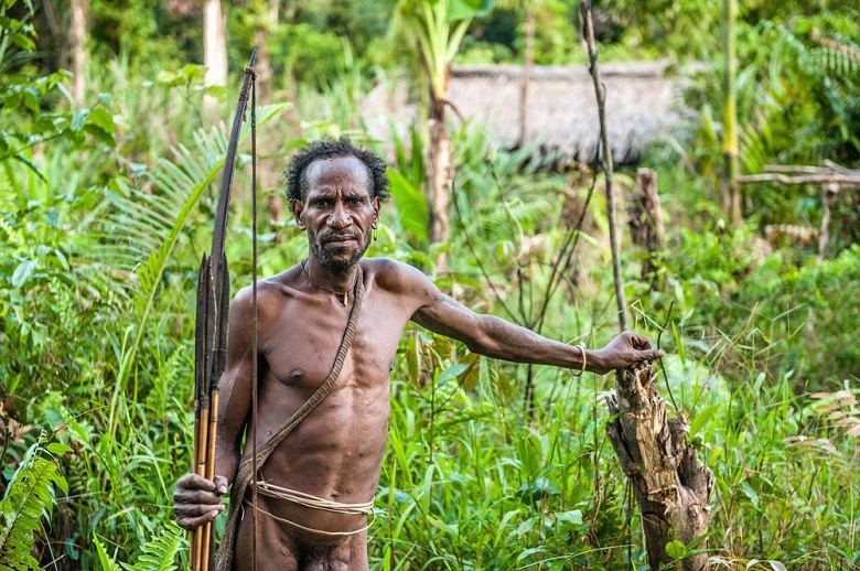 Cannibals from Papua New Guinea and Borneo