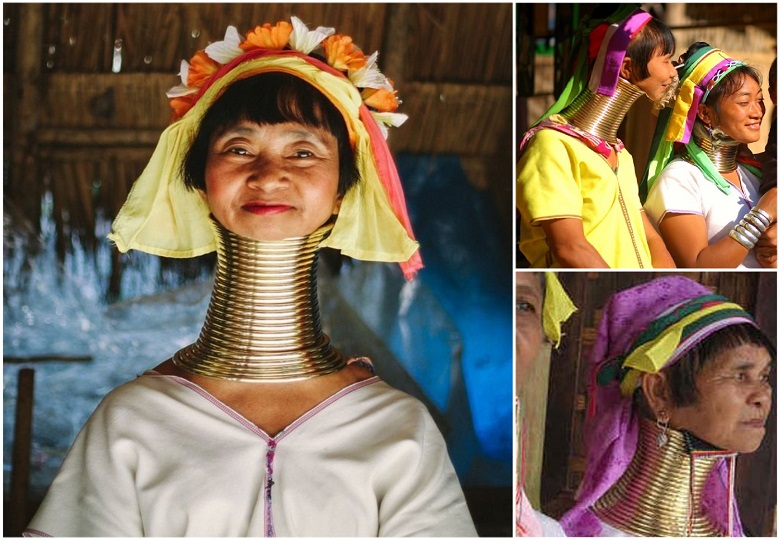 Padaung tribe: The female giraffes or women of long neck