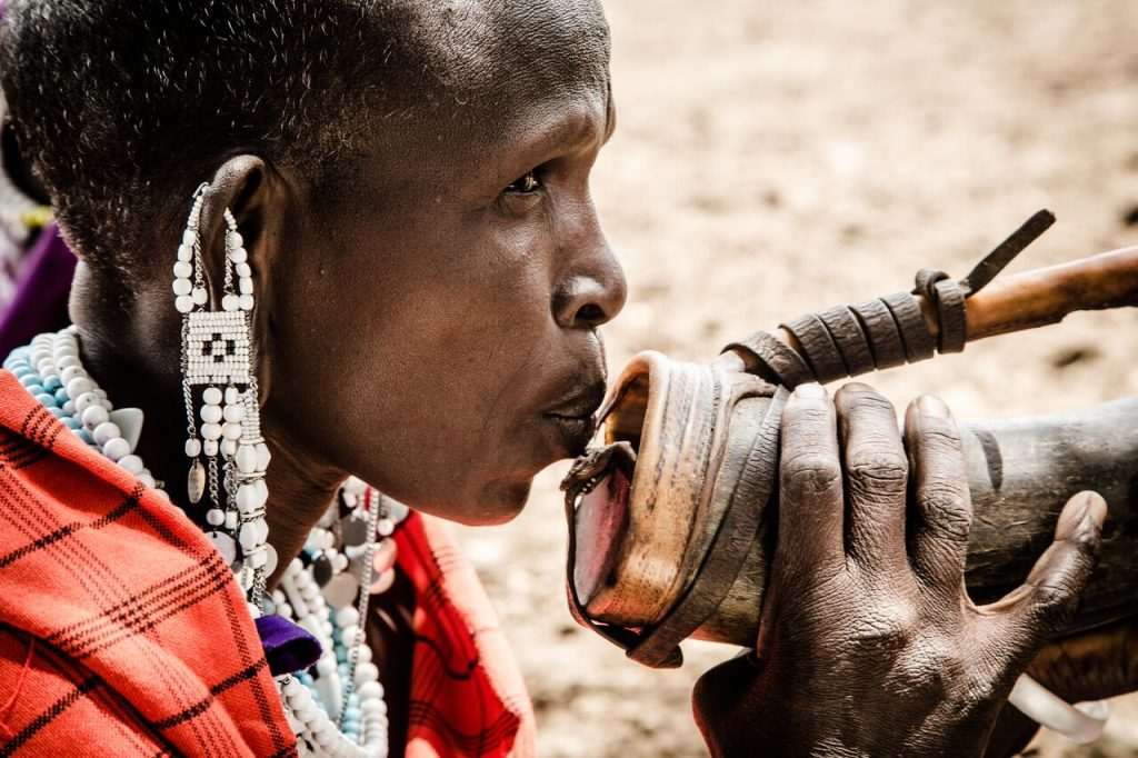 Kenya, Maasai: respectful spitting