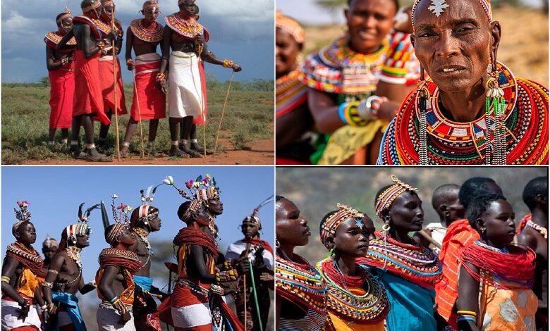 The closest relatives of the famous Maasai are the nomadic Samburu tribe. They live in the north and central regions of Kenya