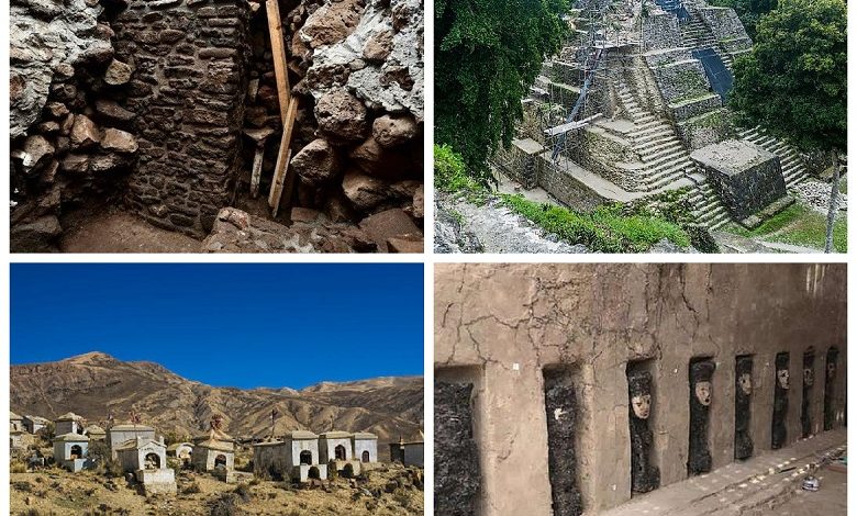 Inca tombs, Mayan frescoes, and other archaeological discoveries in South America