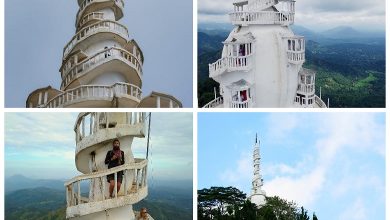 Ambuluwawa tower in Sri Lanka: terrifying to climb even for daredevils