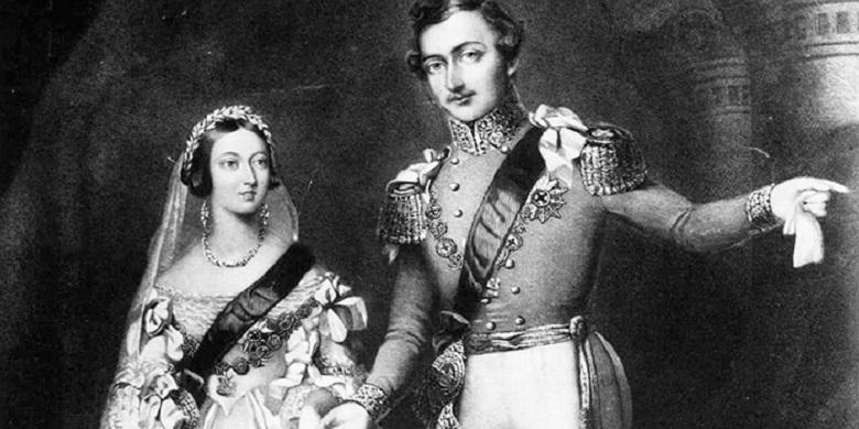 Queen Victoria and Prince Albert’s wedding