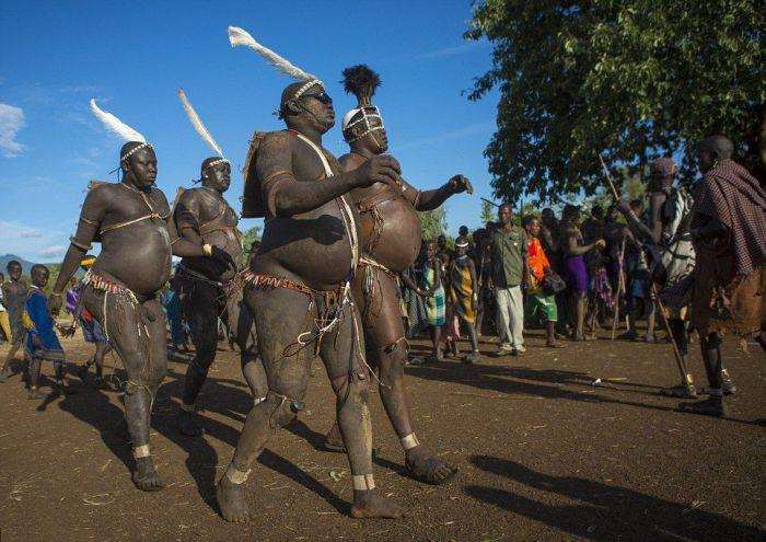 Handsome men from the Bodi tribe