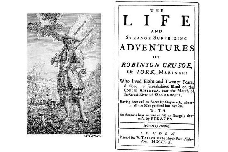 The famous book by Daniel Defoe was published in 1719