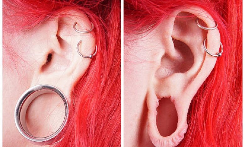 Ear stretching: how to overgrown it