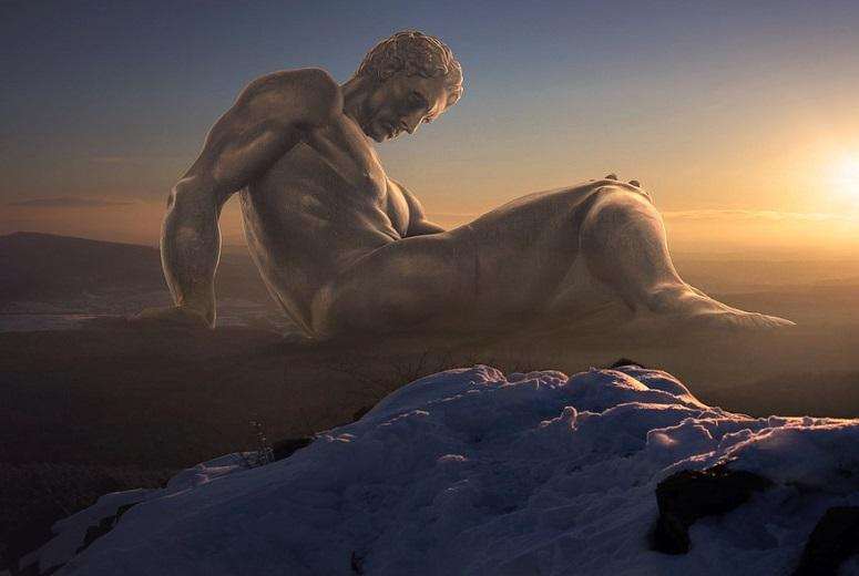Race of giants: was covered with wool