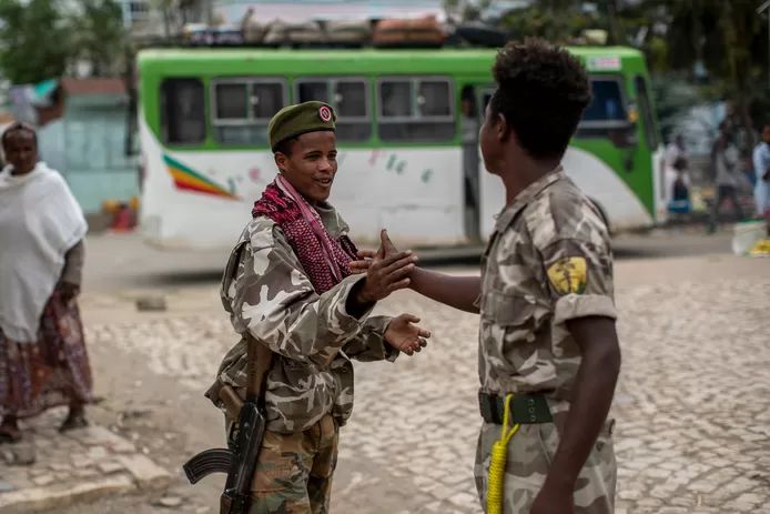 Fighters of the TPLF (Tigray People’s Liberation Front). 