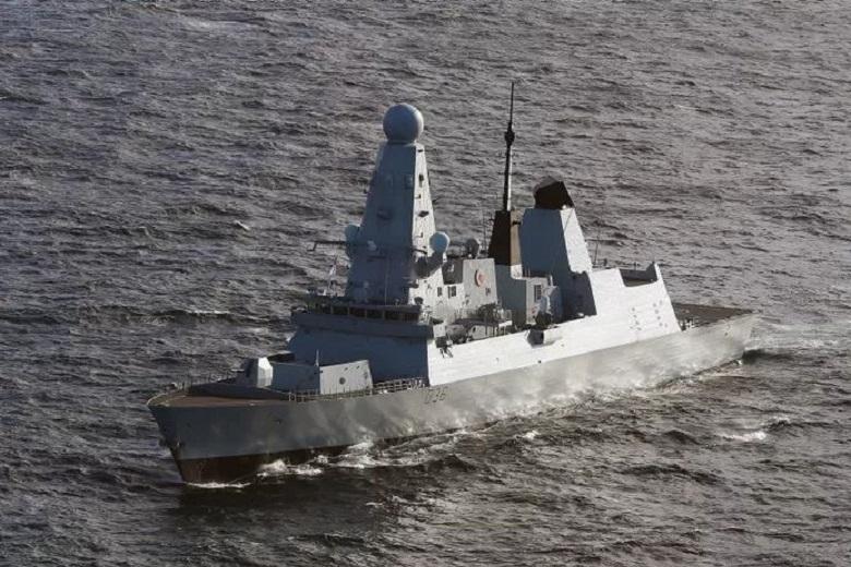 The British army on Wednesday denied that the Russian army had chased a British ship into the Black Sea. Warning shots were fired, and a nearby fighter plane dropped four bombs into the sea