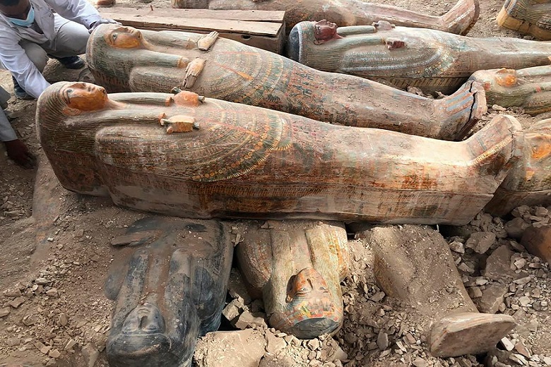 Thirty Egyptian mummies