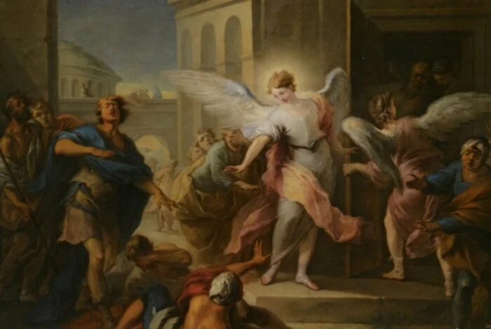 The angels blinded the residents of the city