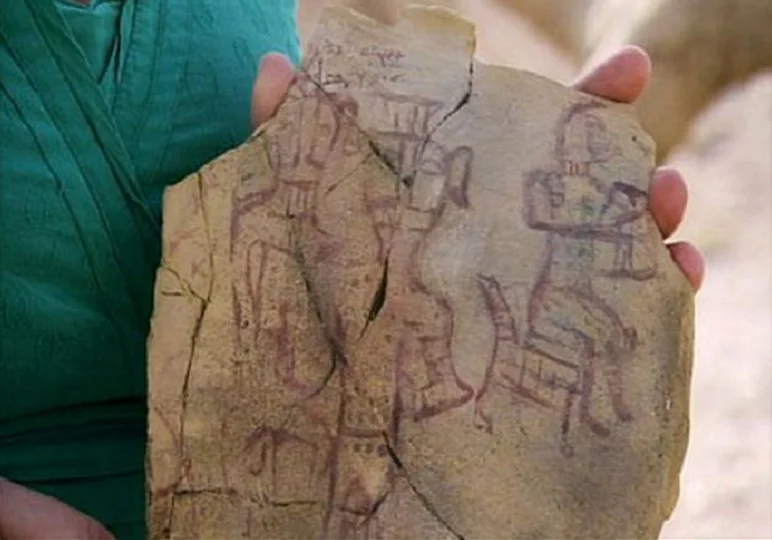 Perhaps this is a picture of Yahweh and his Asherah