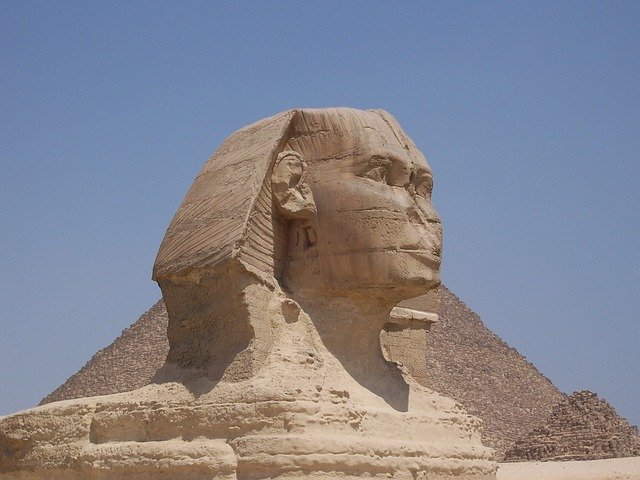 Why were the noses removed from Egyptian statues?