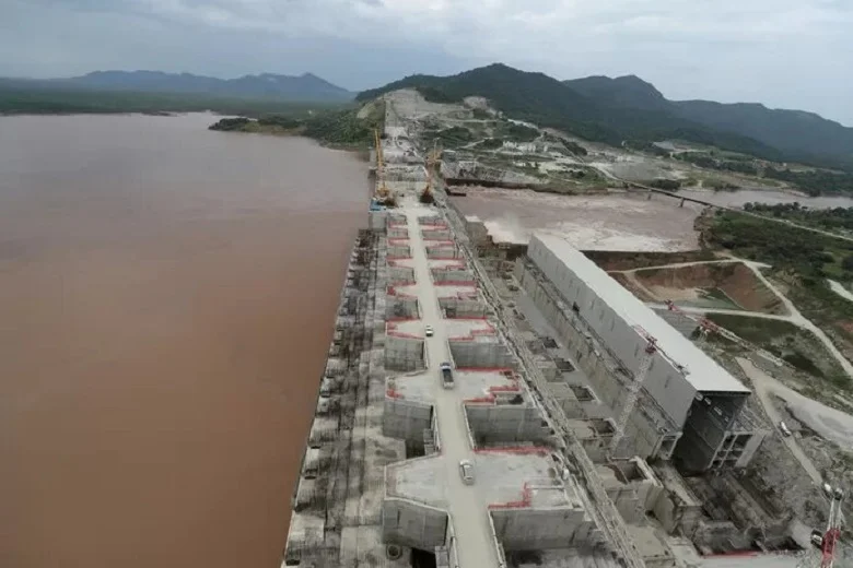 The Renaissance Dam on the Nile in Ethiopia.