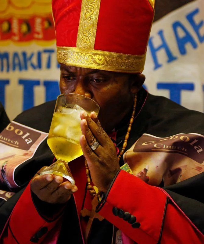 Gabola church in South Africa: “we drink for Holy Spirit to enter us”