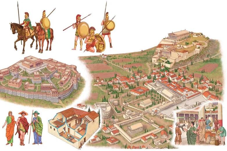 How ancient city was organized, and why no such in modern world